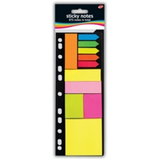 STICK ON NOTES,Bright Neon Multi H/pk (Club)