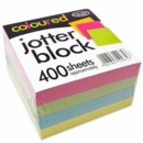 JOTTER,PAPER BLOCK, Pastel Coloured 89x89mm 400's