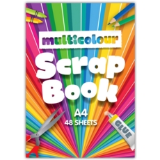 SCRAP BOOK,Multicolour 48 Sheet A4
