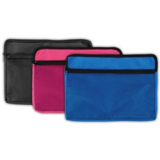 CANVAS NET BAG,+ Zip A4 Side Pocket
