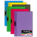 GRIP FILE,A4 Asst. Colours CB436