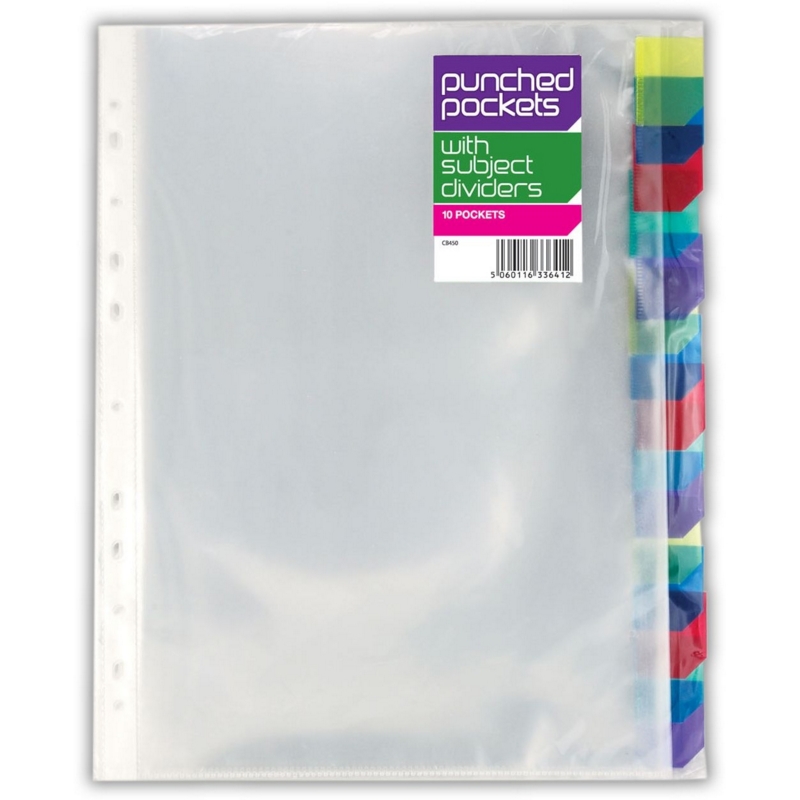 POLY POCKETS,A4 with Dividers 10