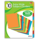 RING BINDER DIVIDERS,A4 10 Part Ex.Wide