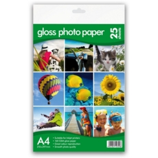 PHOTO PAPER,A4 Gloss 25 Sheets 160gsm H/pk     C330