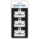 BINDER CLIPS,3's 67mm I/cd (Bulldog type)            C712