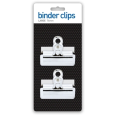BINDER CLIPS,2's 76mm I/cd (Bulldog Type)