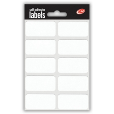 LABEL,S/Adh White 19x38mm H/pk