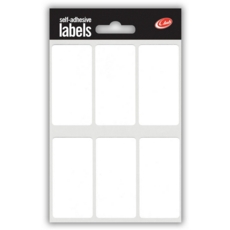 LABEL,S/Adh White 25x50mm H/pk