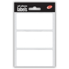 LABEL,S/Adh White 34x75mm H/pk