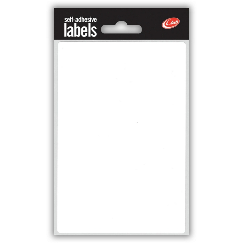 LABEL,S/Adh White 80x120mm H/pk