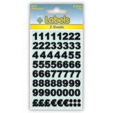 LABELS,Black Vinyl Numbers 9.5mm