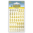 LABELS,Gold Foil Numbers 13.5mm