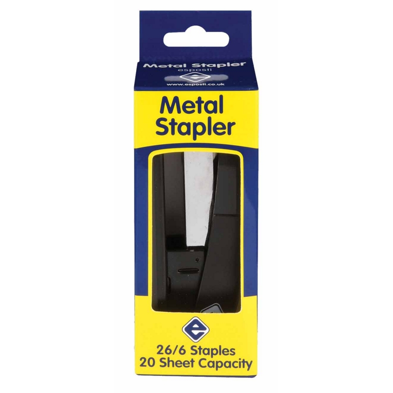 STAPLER,Half Strip metal 20 sheet capacity