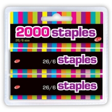 STAPLES,26/6 2x1000's H/pk (Club)