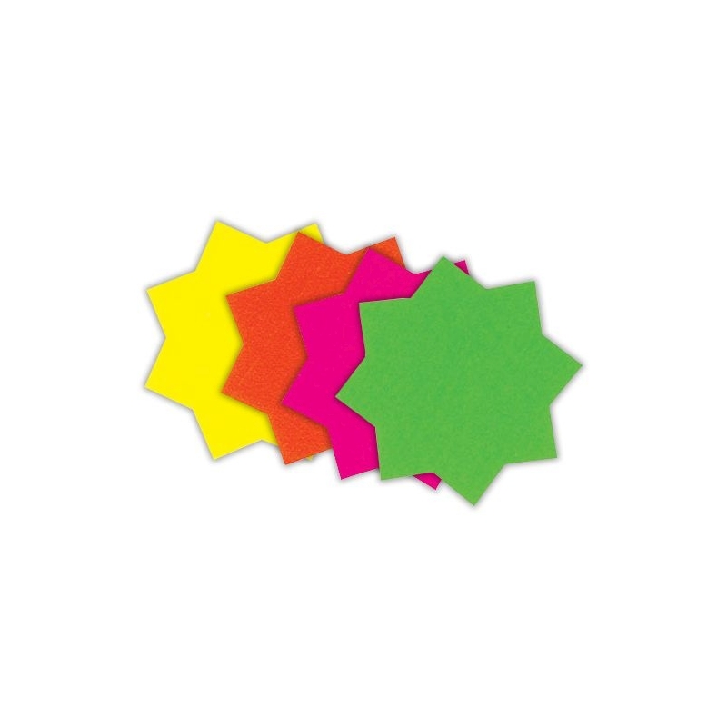 LABEL,Ticket Board Fluorescent Star 60mm 60