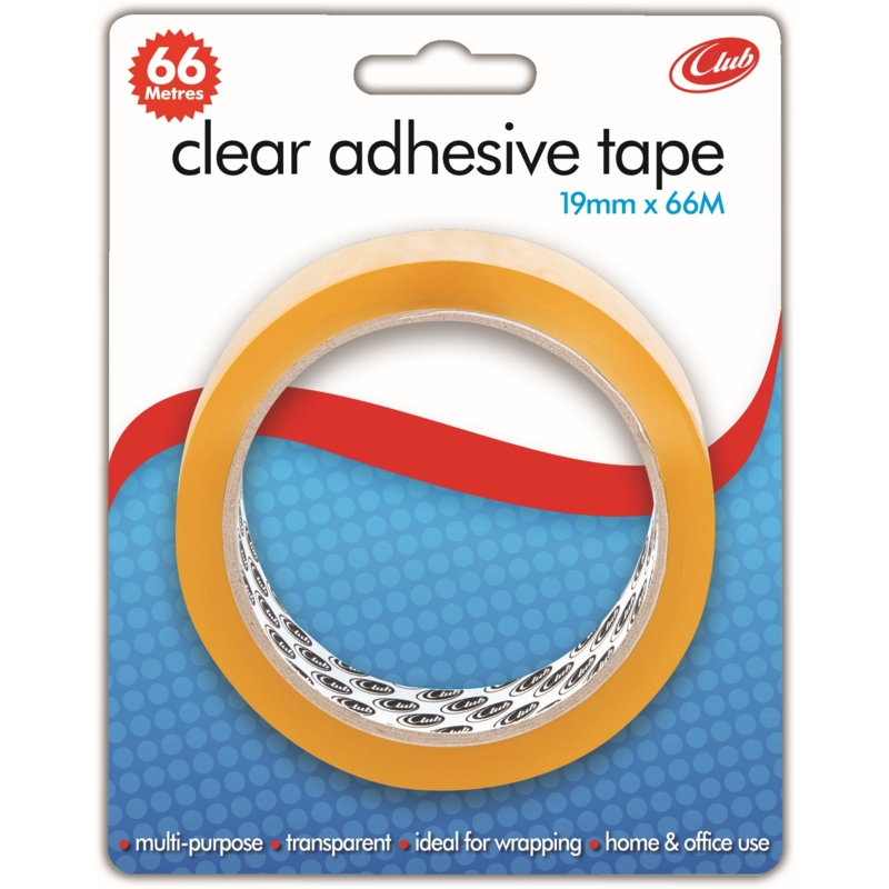 CLEAR TAPE,19x66 I/cd (Club)                   CB317