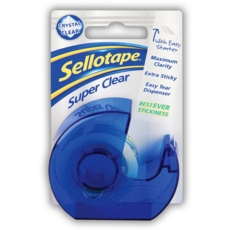 SELLOTAPE,Superclear,Easy Tear Dispenser18 x15 I/cd