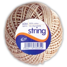 COTTON STRING, Ball 60m 85g. Shrinkwrapped