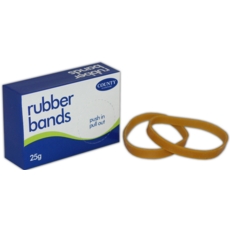 RUBBER BANDS,No.64 25gm 6x87mm Bxd