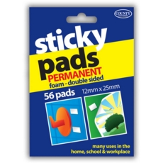 STICKY PADS,Permanent 56's 12x25mm (County)