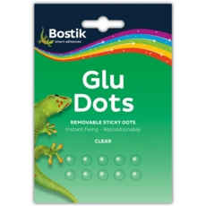 BOSTIK,Glu Dots Clear Removable 10mm 64's