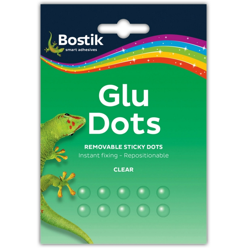 BOSTIK,Glu Dots Clear Removable 10mm 64