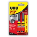 UHU SUPER GLUE,3g Twin Pack I/cd