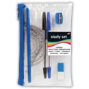 PENCIL CASE,Study Set Clear CB381
