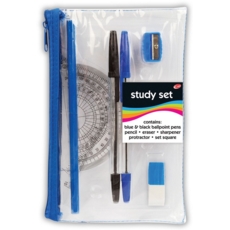 PENCIL CASE,Study Set Clear CB381