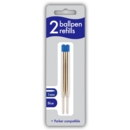 BALL PEN REFILLS,Twin Blue 1mm I/cd (Parker Compatible)