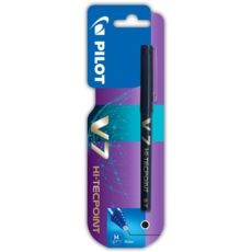 ROLLERBALL PEN,V7 Hi-Tec Black I/cd (Pilot)