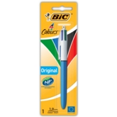 BALL PEN,4 Colour  I/cd (Bic) (Blue Barrel)
