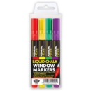 MARKER,Liquid Chalk 4 Asst. Cols Wallet