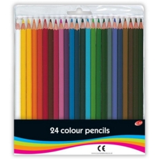 PENCIL,Coloured 24xFL Wallet H/pk (Club)        CB164