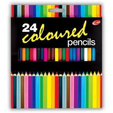 PENCIL,Coloured 24 x Full Length Bxd H/pk   CB512