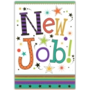 GREETING CARDS,New Job 6's Stars & Text