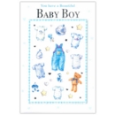 GREETING CARDS,Baby Boy 6's Baby Items, Hearts & Stars