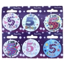 BADGE,AGE 5 Small 54mm
