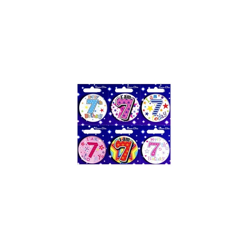 BADGE,AGE 7 Small 54mm