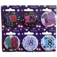BADGE,AGE 18 Small 54mm