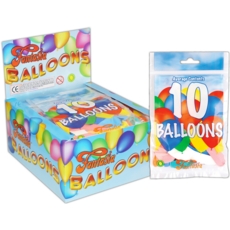 BALLOONS, Assorted Shapes 10's H/pk