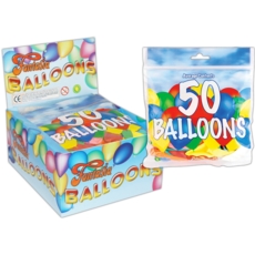 BALLOONS, Assorted Shapes 50's H/pk