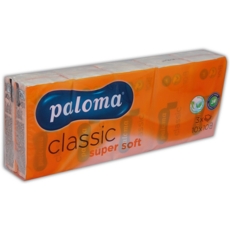 TISSUES,Pocket 3ply Super Soft White,10 x10's (Paloma)