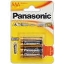 PANASONIC Alkaline Batteries AAA 4's I/cd