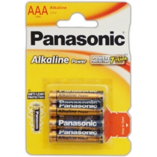 PANASONIC Alkaline Batteries AAA 4's I/cd