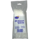 SPOONS,Dessert  25's H/pk (Duni)
