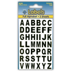 LABELS,Gold Foil Letters 13.5mm