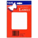 LABEL,S/Adh White 12x102mm H/pk