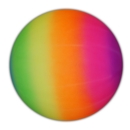 BALL,Neon Rainbow Effect, 8in. 20cm 80gm H/pk