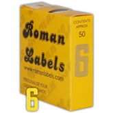 CARD NUMERALS,Gold No.6 or 9